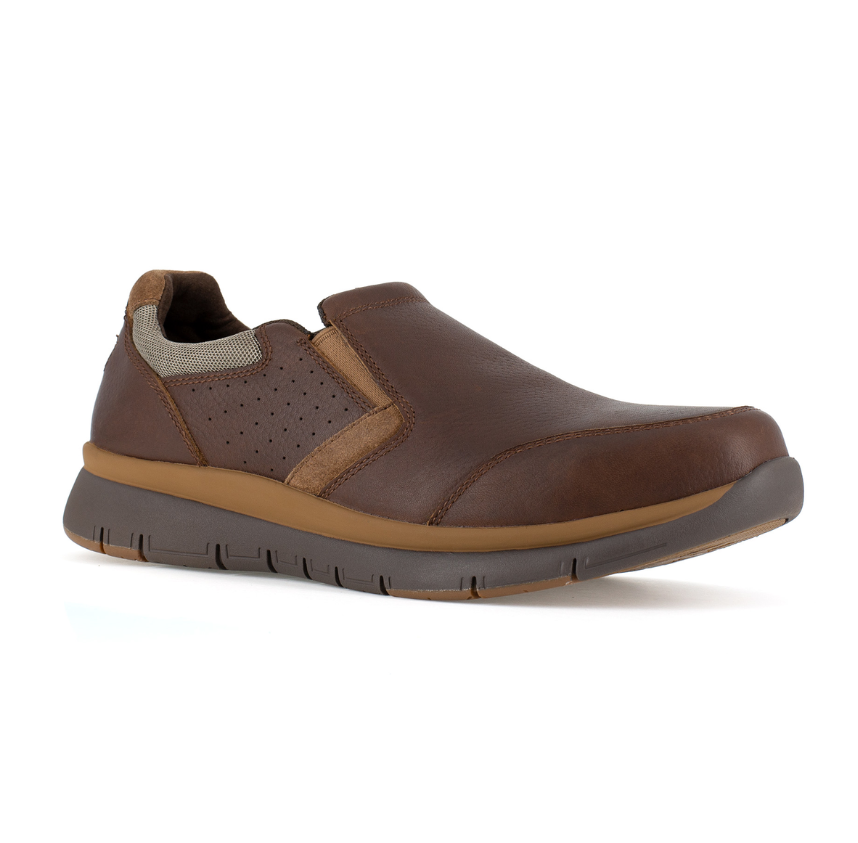 BROWN SLIP-ON STEEL-TOE SD