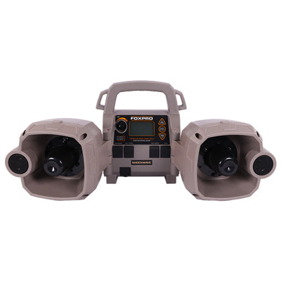 Foxpro hunting call device on a white background
