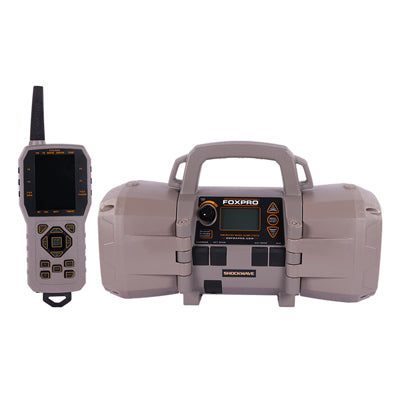 FoxPro handheld device with carrying case on a white background