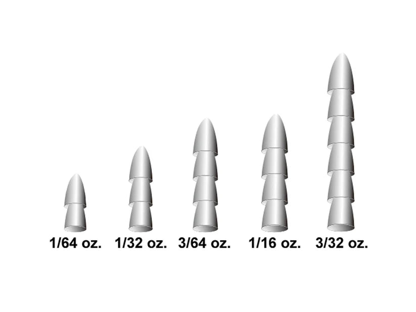X-Zone Tungsten Pagoda Nail Sinker