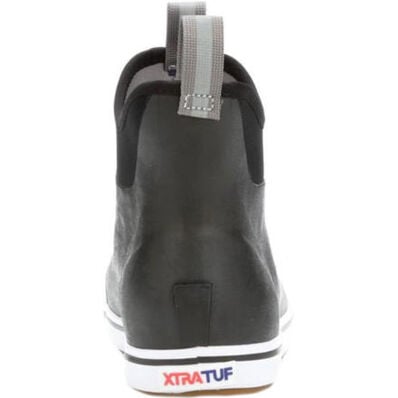 WOMEN'S 6" ANKLE DECK BOOT - BLACK