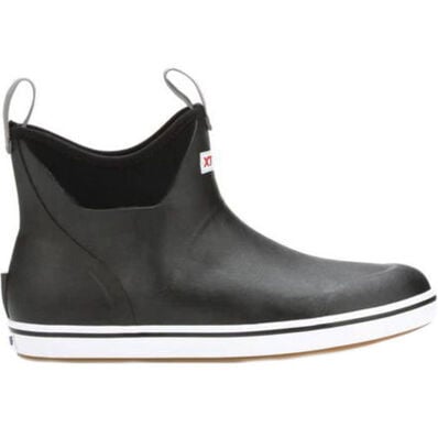 WOMEN'S 6" ANKLE DECK BOOT - BLACK