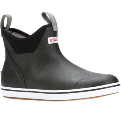 WOMEN'S 6" ANKLE DECK BOOT - BLACK