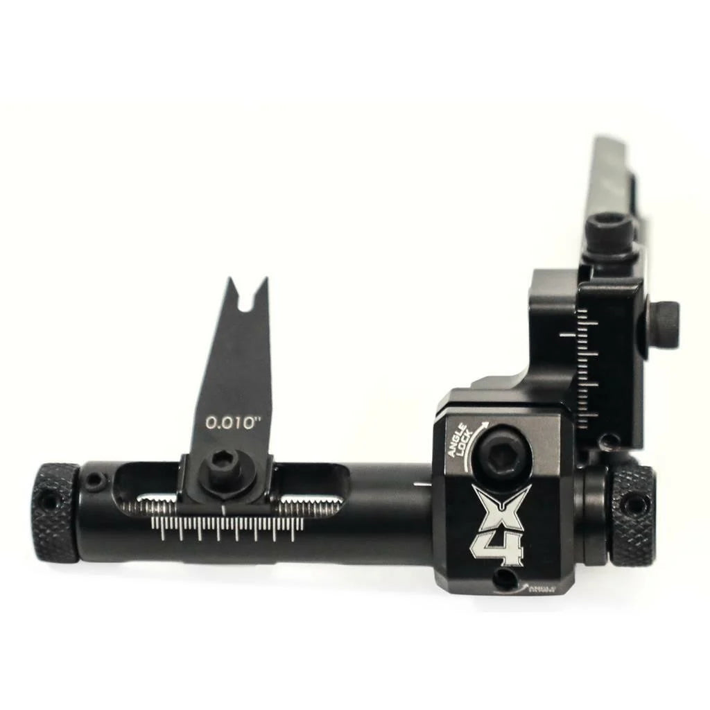 archery rest with micro adjust mechanism on a white background